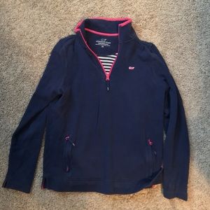 Lightweight navy vineyard vines 1/4 zip pullover